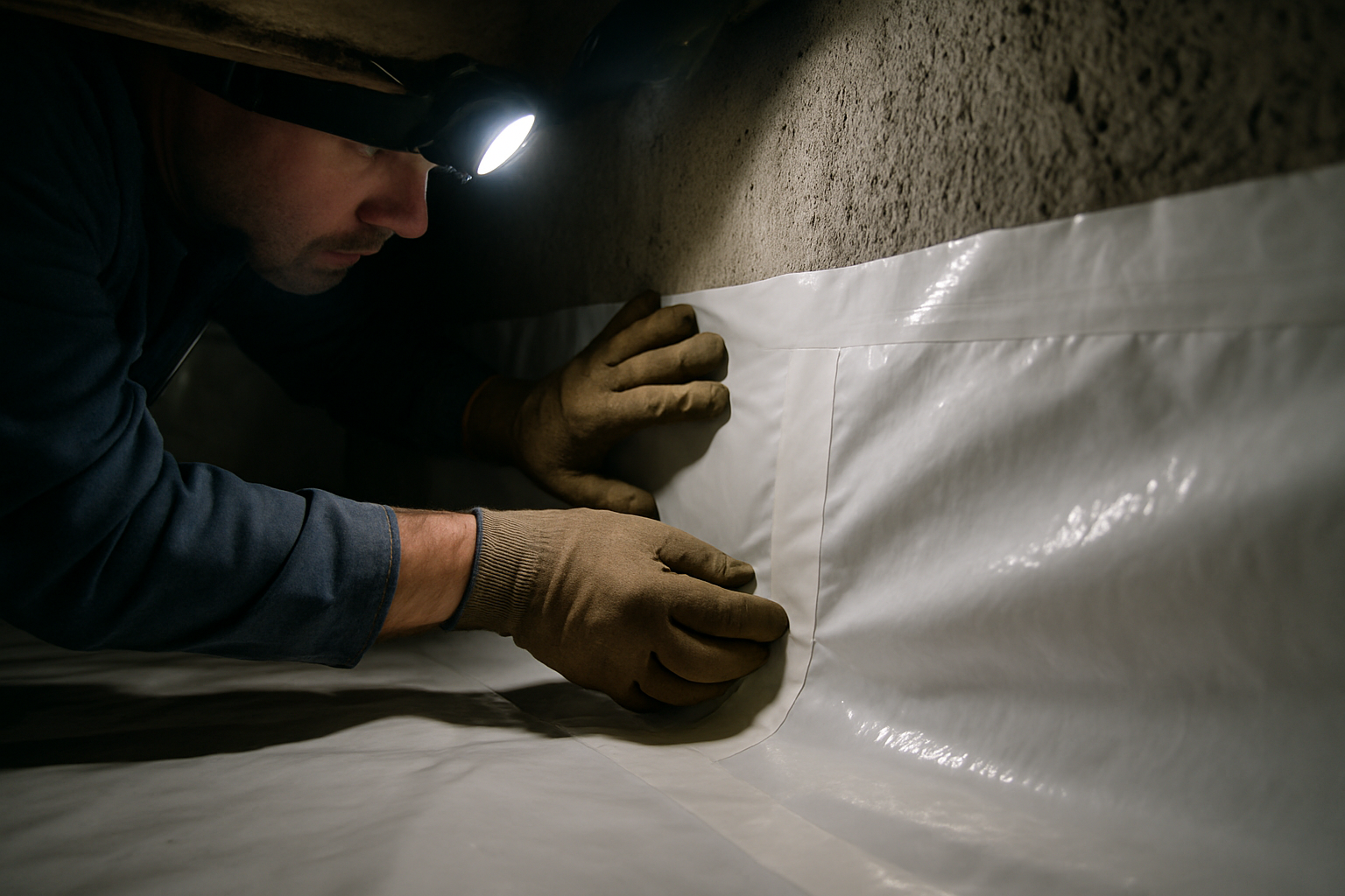 CleanSpace liner and encapsulation equipment for Dallas crawl spaces